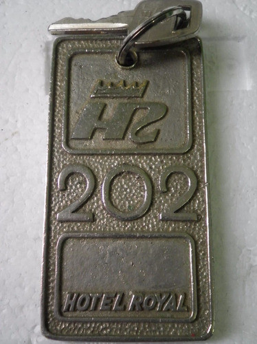 Llavero Hotel Royal Bronce 9,2x4,8 Colección Imperdible 0