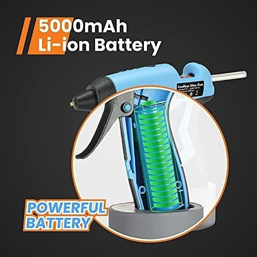 Pistola De Pegamento Caliente Inalambrica De Litio 5000mah 1
