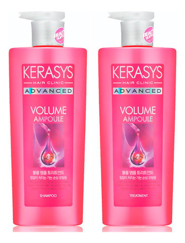 Kit Shampoo Y Tratamiento Kerasys Advance Volumen Colágeno 0