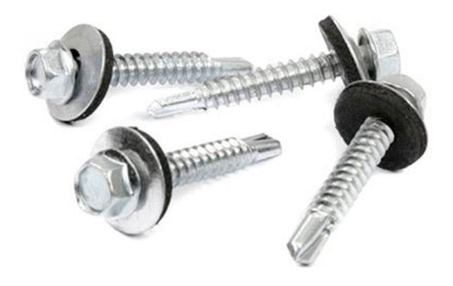 Tornillos Chapa Hex Punta Mecha Autorroscante 40mm X 200 Uni 0