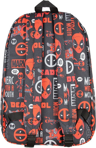 Mochila Escolar Porta Computadora Marvel Deadpool 1