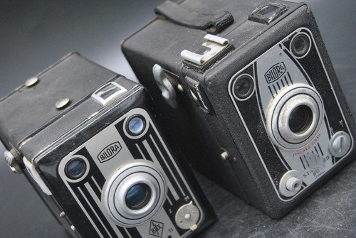 Antigua Cámara De Fotos X2 Bilora Cajón Vintage Colección 0