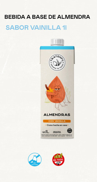 Tratenfu Leche De Almendras Con Vainilla Y Azúcar Mascabo 1l 1