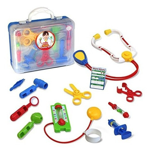 Kidzlane Deluxe Doctor Medical Kit - Juego De Simulación Par 0