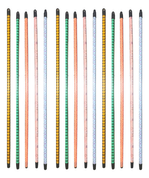 Cabo De Madeira Para Vassoura 120 Cm Decorado Atacado C/50 0 Cabo De Madeira Para Vassoura 120 Cm Decorado Atacado C/50 0