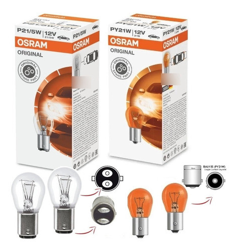 Lampada 2 Polos Freio + Lanterna + Seta Corsa Wind 94 95 96 0
