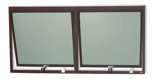 Janela De Alumínio Maxim-ar 2 Seções 60x120cm Vidro Mini 0