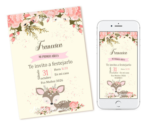 Kit Imprimible Editable Ciervito En El Bosque Completo !!! 0