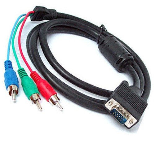 Vga A 3 Rca Componente Masculino Av Video Converter Cable Ad 0