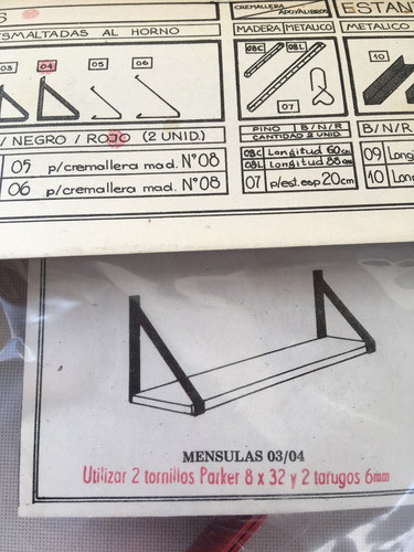 Par Ménsulas Metálicas Esmaltadas Horno P Estante 22.7 Ancho 1