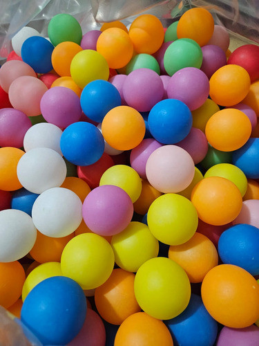 Bolinhas De Ping Pong Coloridas Pacote Com 500 Unidades 0