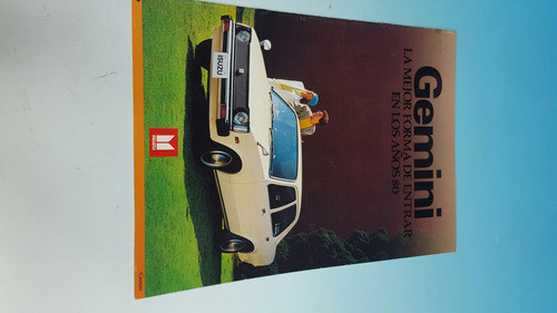 Antiguo Catalogo Original Isuzu Gemini Original 0