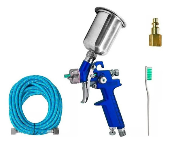 Aerografo Pistola Soplete Gravedad Aguja 0.8 + Manguera 5m 0