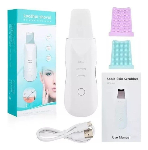 Mini Peeling Ultrassonico Portatil Anti Cravos Acne Ionizado 0