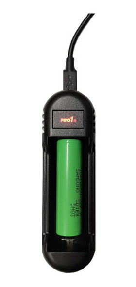 Cargador Pilas Litio 18650 Con Indicador De Carga Pro1 1