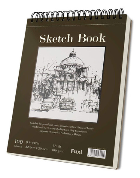 Cuaderno Dibujo Bocetos Arte 100 Hojas  Estilo Block 0