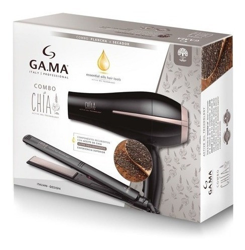 Set De Belleza Gama Chia Secador Bora + Planchita Elegance 1