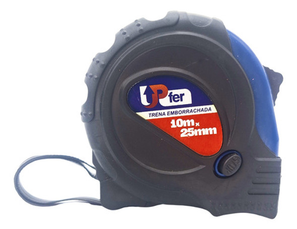 Trena De Aço Emborrachada Com Trava Imã 10mx25mm 0
