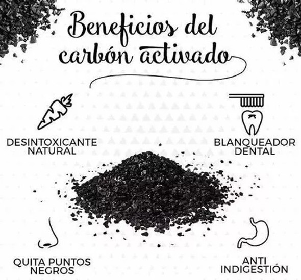 Carbón Activado Blanquear Dientes 100 Grs + Envió 1