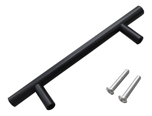 Manija Tirador Barral Acero Inoxidable Negro 160 Mm Cima F 0 Manija Tirador Barral Acero Inoxidable Negro 160 Mm Cima F 0