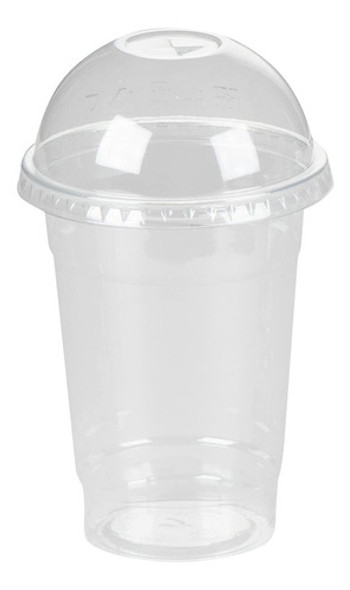 Vaso Transparente Con Tapa Domo 360 Ml - 200 Vasos 0