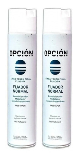 Spray Modelador Fijacion Normal Y Firme Opcion 500ml Pack X2 0