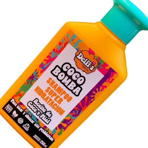 Shampoo Coco Bomba Bellissima Delfi Super Hidratacion Miel 1