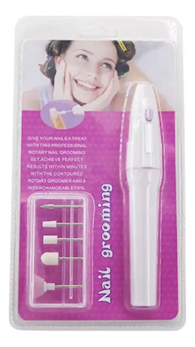 Set De Manicura Y Pedicura Lima A Pilas + Accesorios Env 0