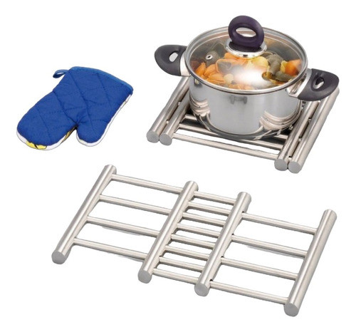 Apoya Olla Extensible Acero Inoxidable 20x37 0