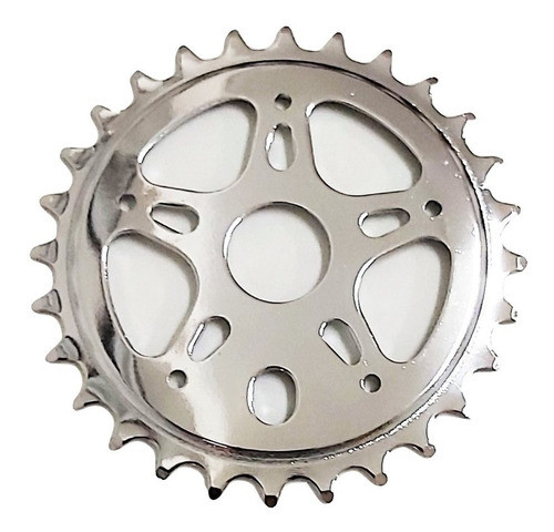Plato Engranaje Acero Cromado 28 Dientes Bmx Playera Niño /a 0