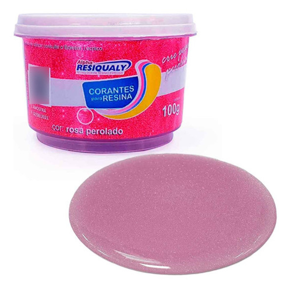 Corantes Para Resina De 100g Rosa Perolado 0