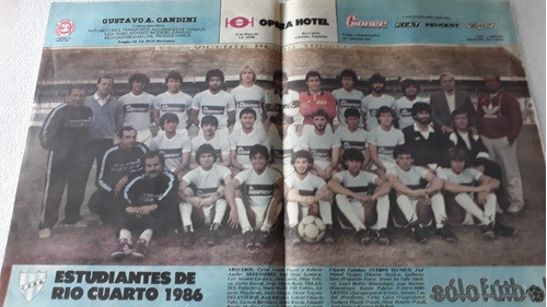 Póster Estudiantes De Río Cuarto 1986. Impecable. 0