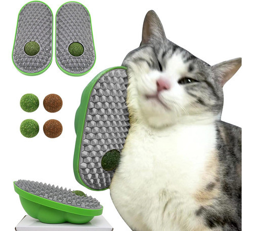 Juego De Pelota Para Gatos Con Nepeta Y Rascador De Esquina 0