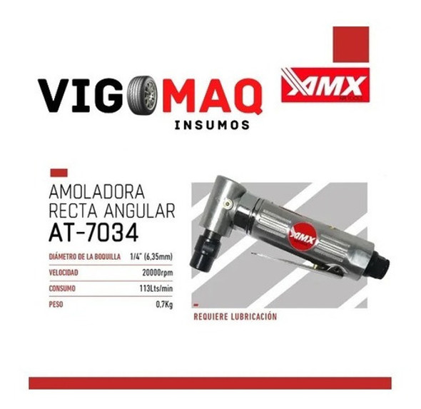 Amoladora Recta Angular Neumática Amx 1 Amoladora Recta Angular Neumática Amx 1