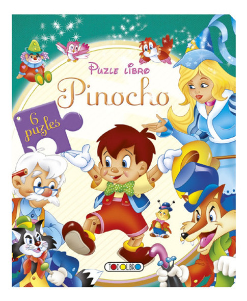 Libro 6 Puzzles Pinocho - Espacio Regalos 0