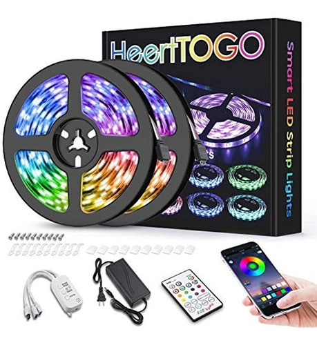 Tira De Luces Led Para Dormitorio 32.8ft Heerttogo Impermeab 0