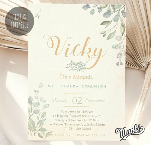 Kit Imprimible Bautismo Comunión Cumple Pdf Textos Editables 1