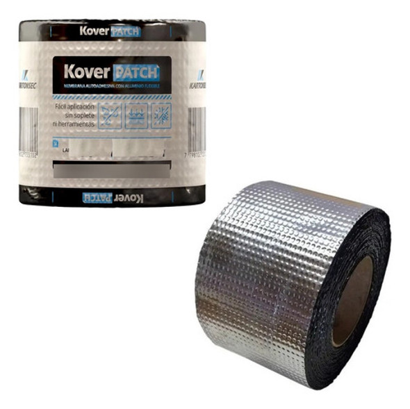 Membrana Autoadhesiva Con Aluminio Koverpatch 10 Cm X 25mts 0
