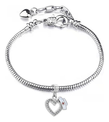 ~? Chili Jewelry Nurse Charms Red Cross Heart Love Nurse Cap 1