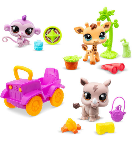 Muñecos Littlest Pet Shop Safari Play Pack - Original 1