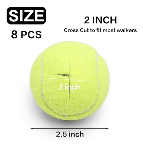 Teloon Walker - 8 Pelotas De Tenis Precortadas 1 Teloon Walker - 8 Pelotas De Tenis Precortadas 1