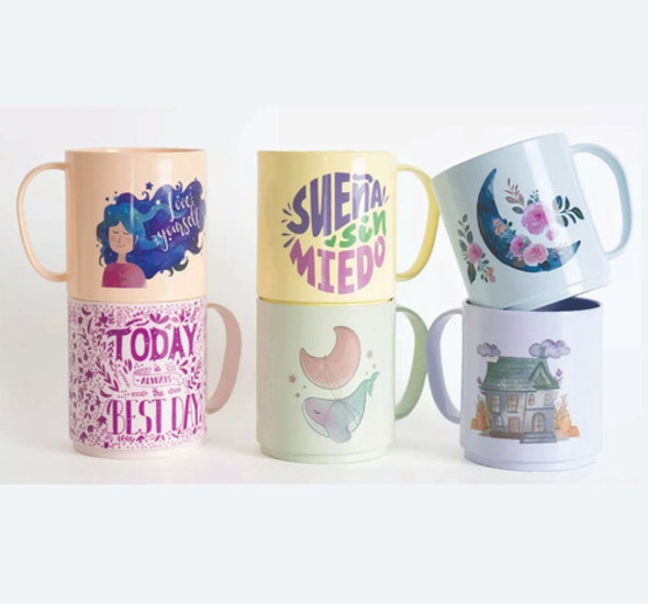 Taza Plastica Pastel Logo Personalizada Foto Frase Imagen 1 Taza Plastica Pastel Logo Personalizada Foto Frase Imagen 1