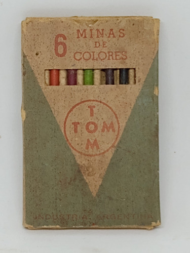 Allsales Antigua Caja Minas Tom De Colores P/ Lápiz Mecánico 0
