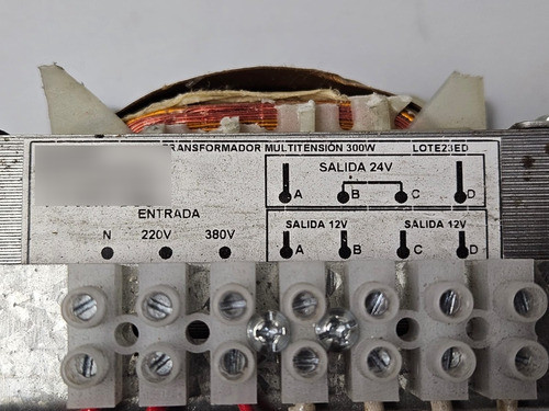 Transformador Multitension 300w Ptwm-300 Detalle 1