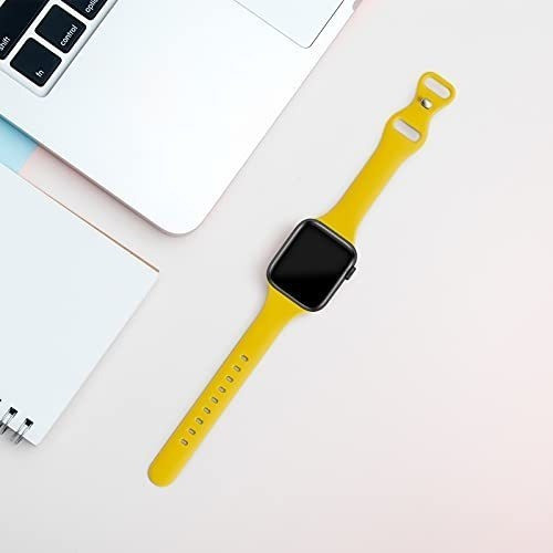 Malla Para Apple Watch 42/44/45mm Se-7a1- Slim Amarillo 1