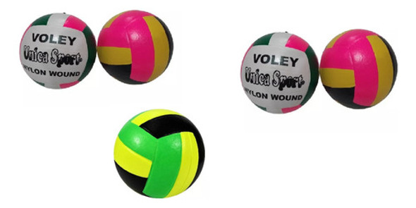 Pelotas De Voley, Multicolor,pack De 5 Unid.!! 0