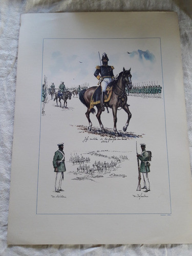 Lamina Marenco Jefe Militar De Las Fuerzas Unitarias 1846 0