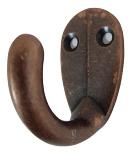 Gancho Perchero Percha De Pared Metal Cobre Viejo X 10u 0