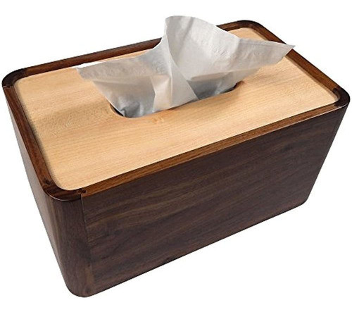 Lombard Arce Y Madera De Nogal Grande Rectangular Caja De Pa 0