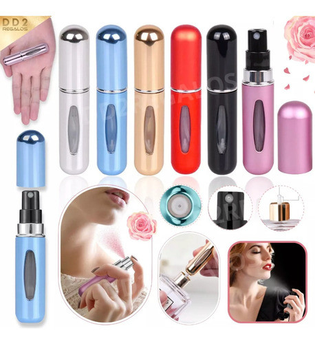 Mini Perfumero Recargable Atomizador Perfume Portátil 5ml 0